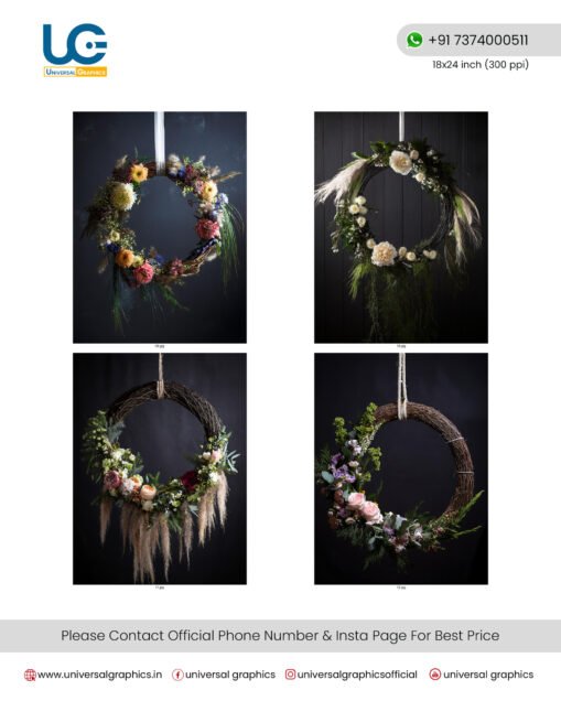 Hanging Flower Backgrounds for maternity photoshoots