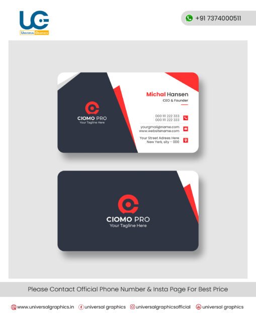 visiting card design