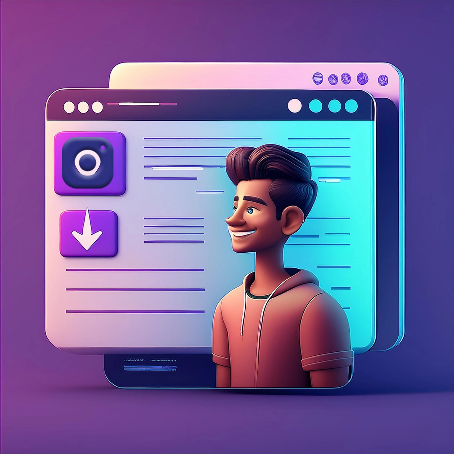 Developer Instagram Graphics Instagram - Universal Graphics