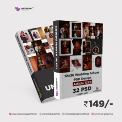 12x36 Wedding Album PSD Design