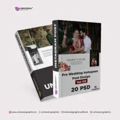 Pre Wedding Instagram Post Design Vol 09 Universal Graphics