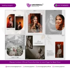 Wedding Instagram Post Design PSD Universal Graphics