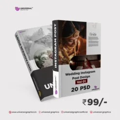 Wedding Instagram Post Design PSD Universal Graphics