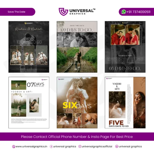 Save The Date Instagram Post Design PSD Templates | Vol 02 | Universal ...