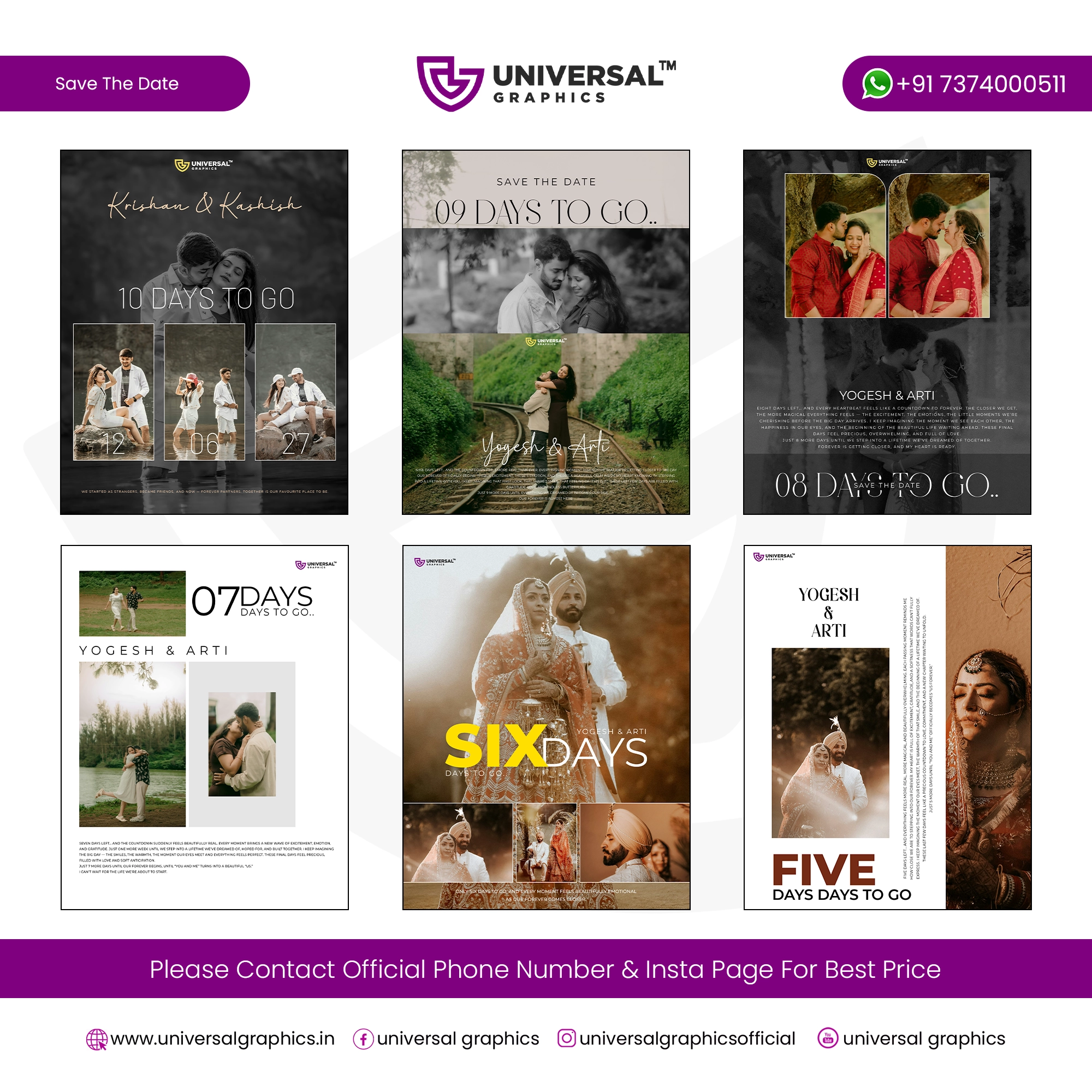 Save The Date Instagram Post Design PSD Save The Date Instagram Post Design PSD