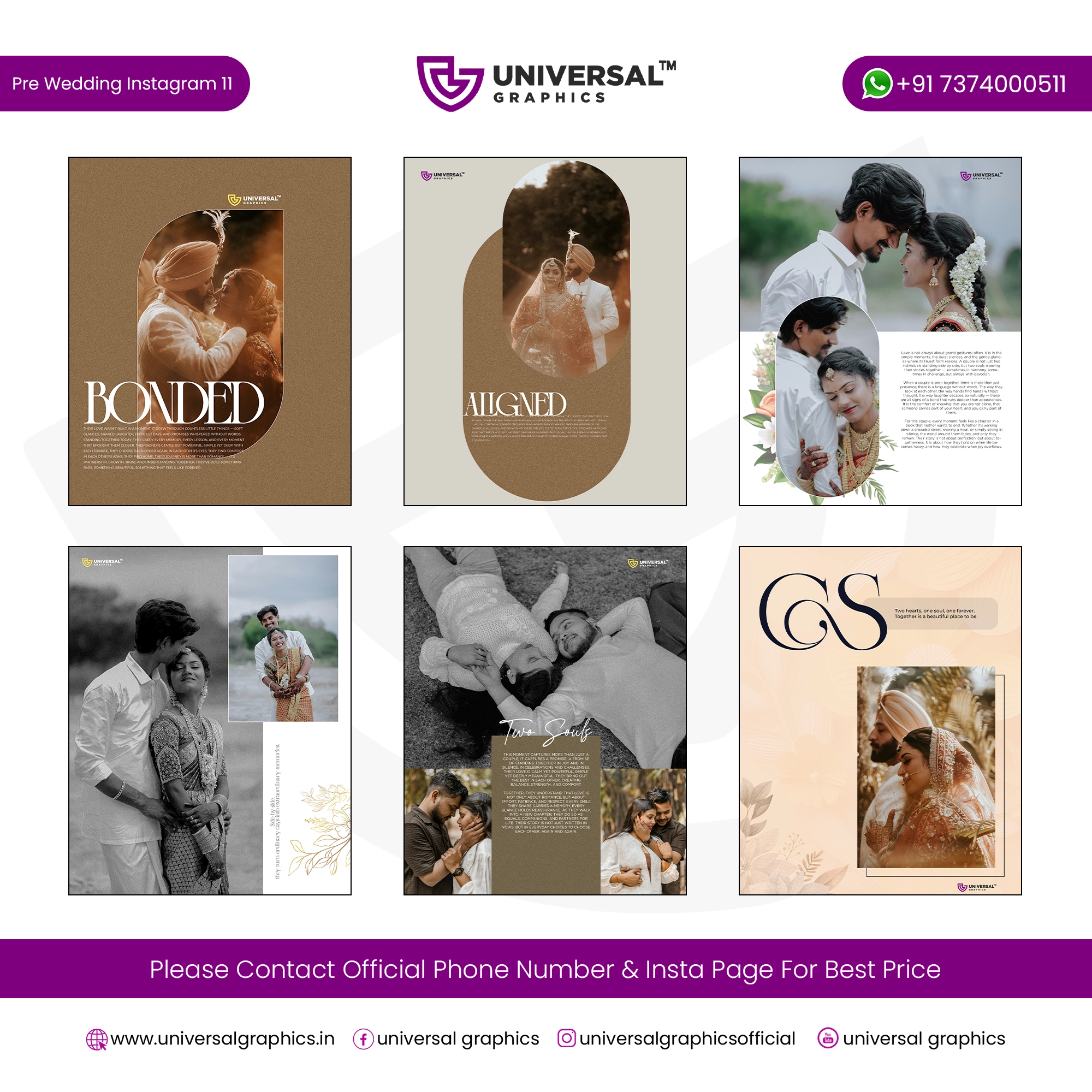Pre Wedding Instagram Post Design Vol 11 DM Pre Wedding Instagram Post Design Vol 11 DM