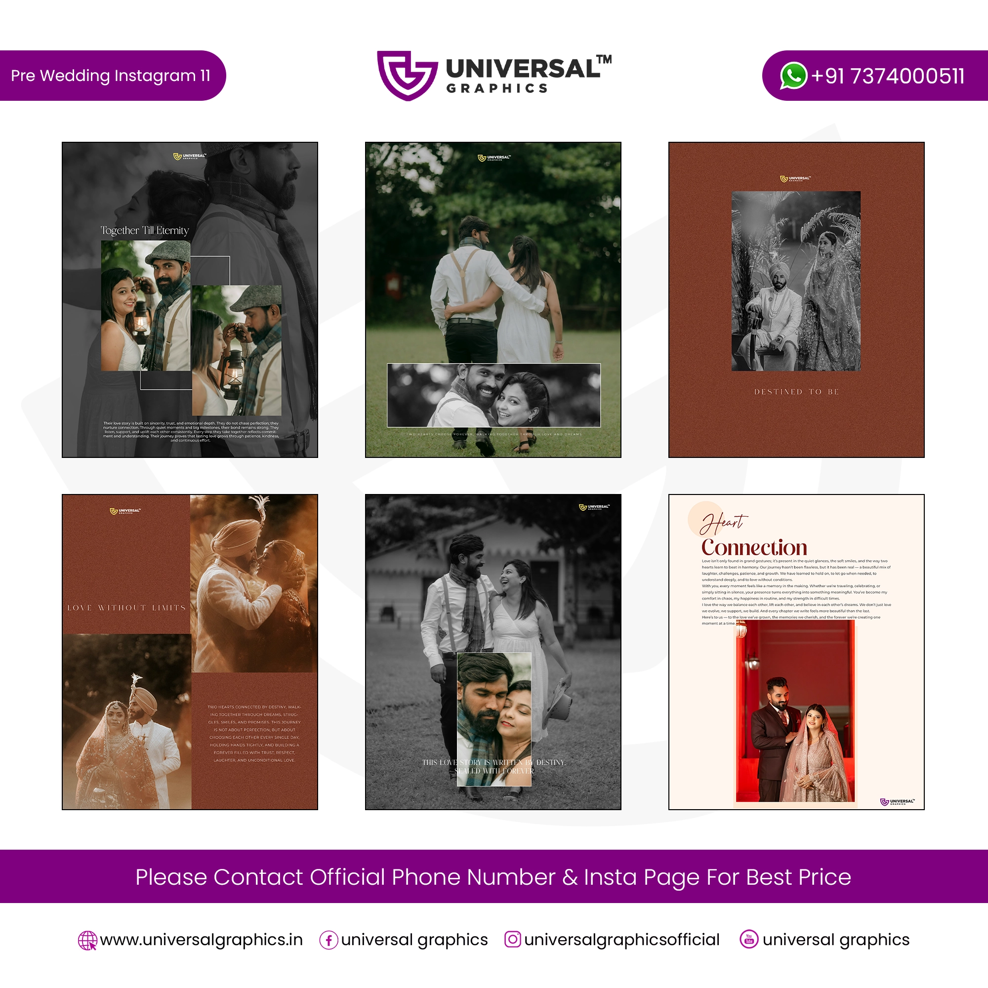 Pre Wedding Instagram Post Design Vol 11 DM Pre Wedding Instagram Post Design Vol 11 DM