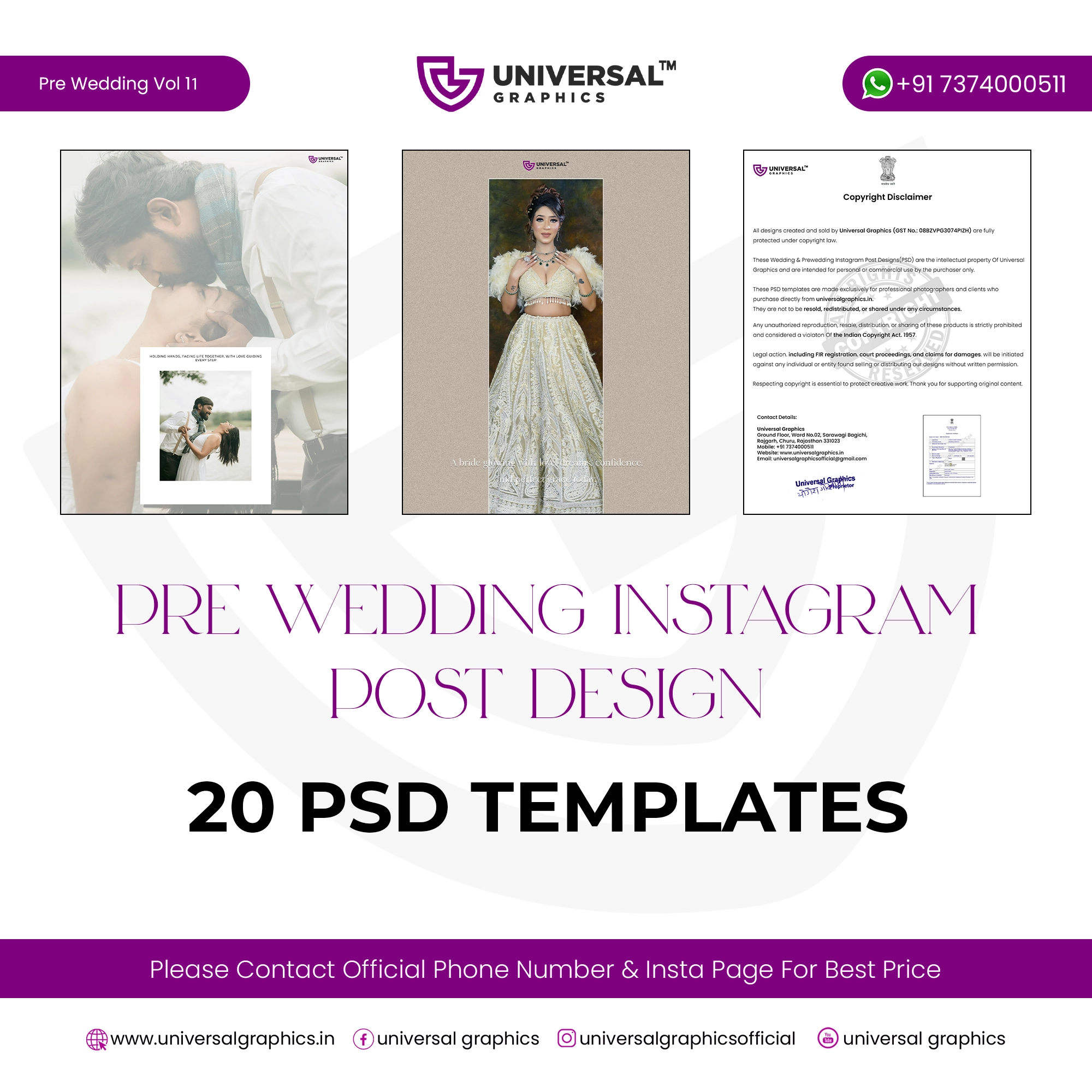 Pre Wedding Instagram Post Design Vol 11 DM Pre Wedding Instagram Post Design Vol 11 DM
