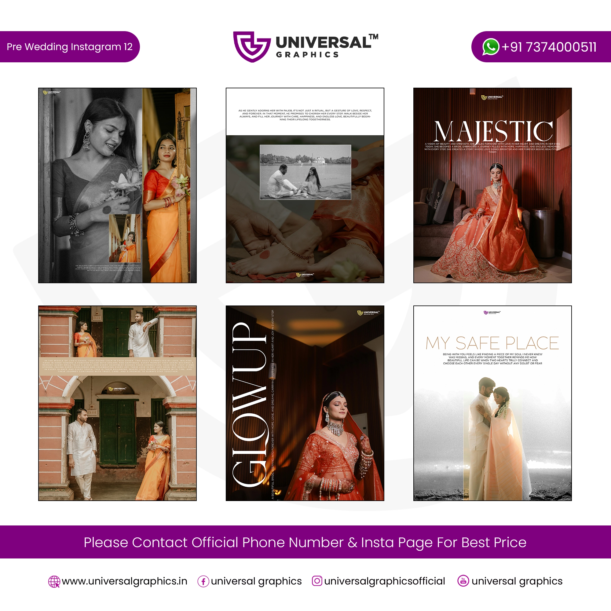 Pre Wedding Instagram Post Design PSD Templates Bundle – 20 Editable PSD Files Pre Wedding Instagram Post Design PSD Templates Bundle – 20 Editable PSD Files