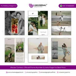 Pre Wedding Instagram Post Design PSD Templates Bundle – 20 Editable PSD Files
